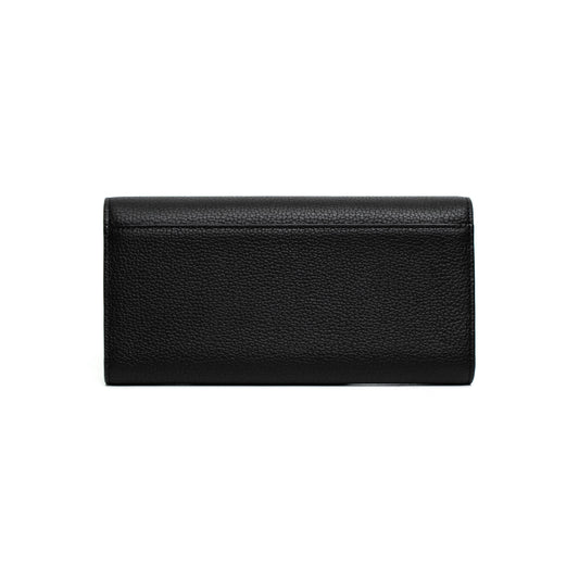 MCM Black Leather Long Wallet