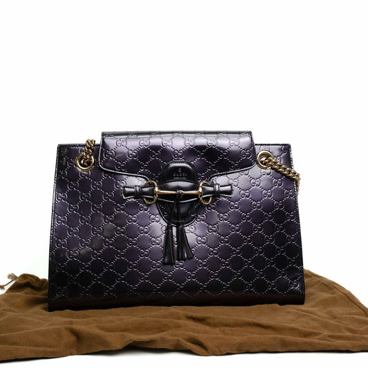 Gucci Emily Guccissima Chain Shoulder Bag