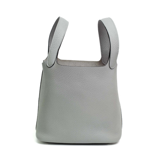 Hermes Picotin Lock 18 Gris Pantin Bag