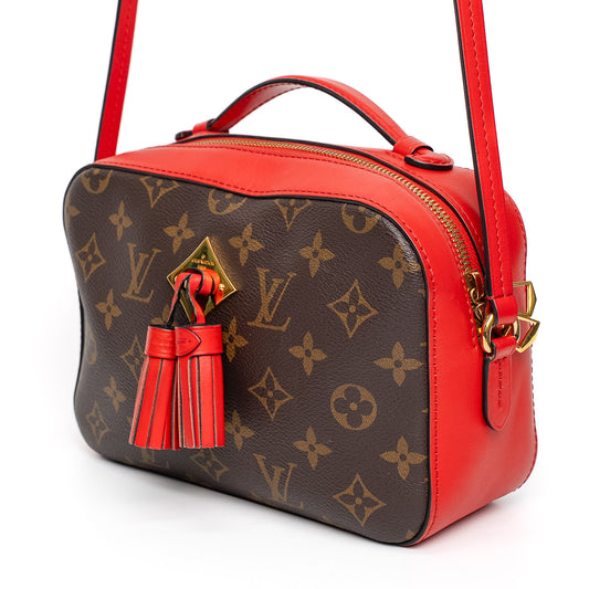 Louis Vuitton Saintonge Red Calfskin Crossbody Bag