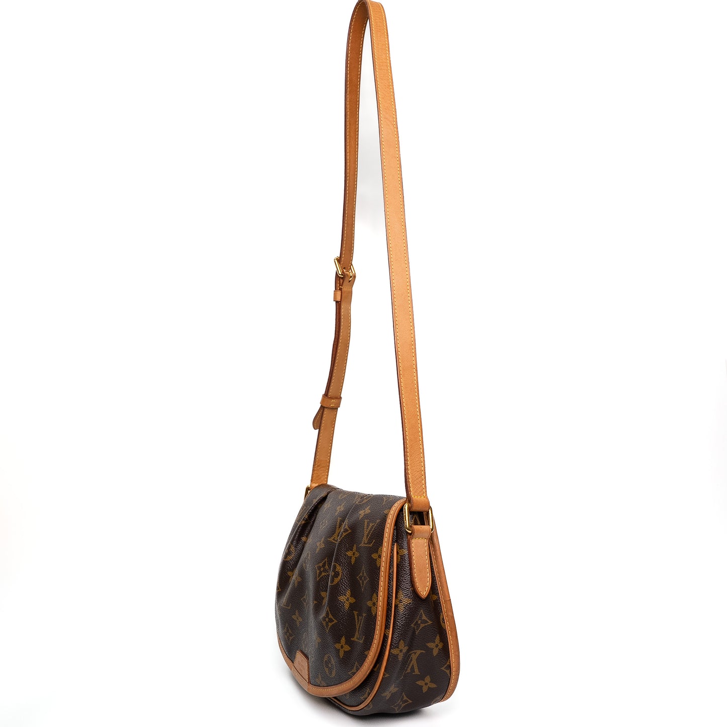 Louis Vuitton Menilmontant MM Brown Monogram Shoulder Bag
