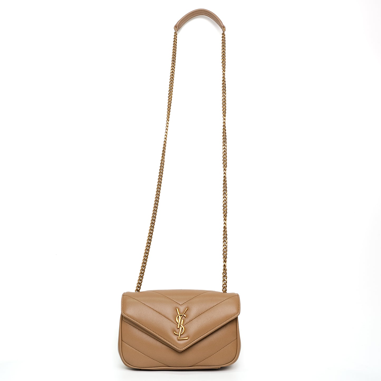 Saint Laurent Loulou Mini Quilted Leather Chain Bag