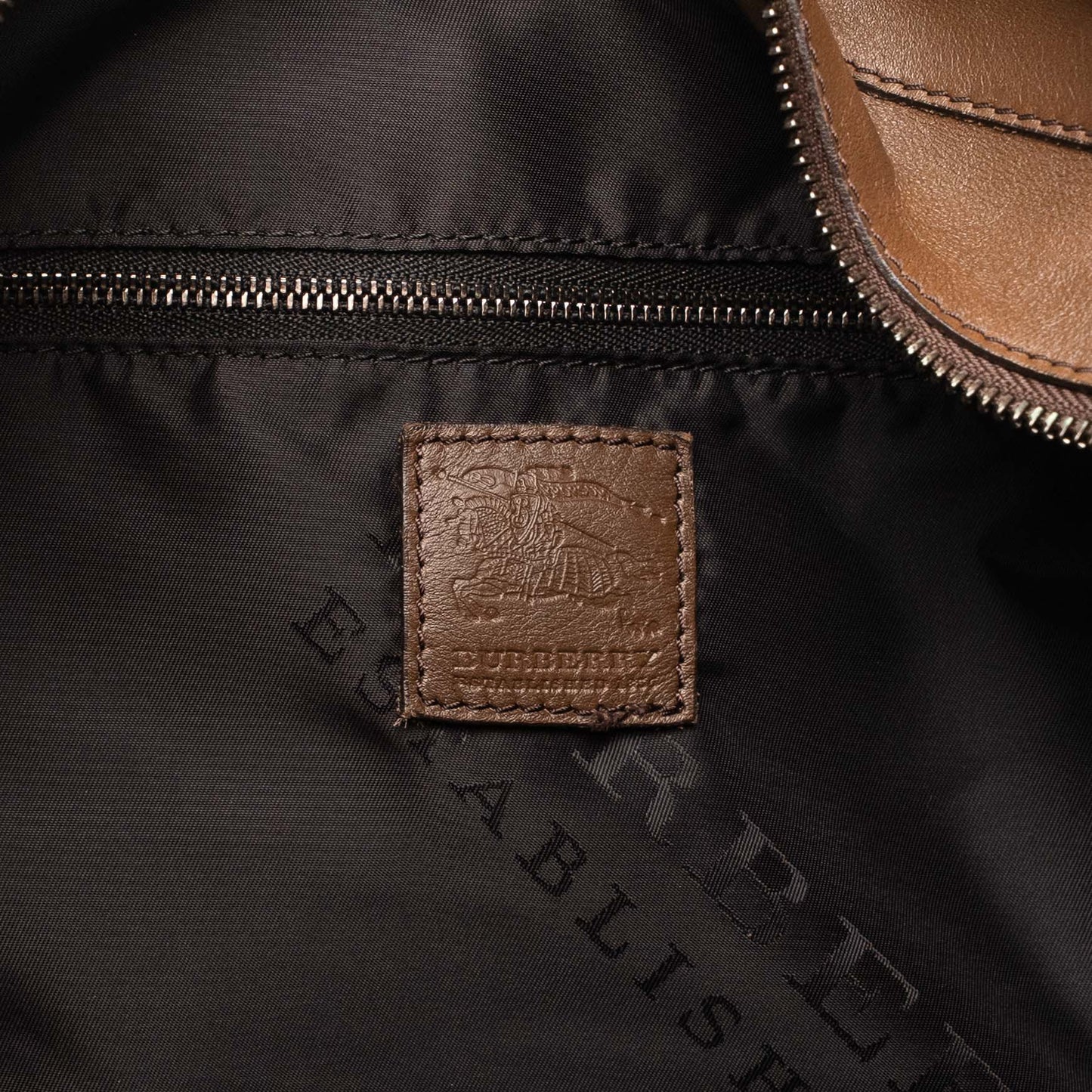 Burberry Nutmeg Degrade Lace Leather Hobo Bag