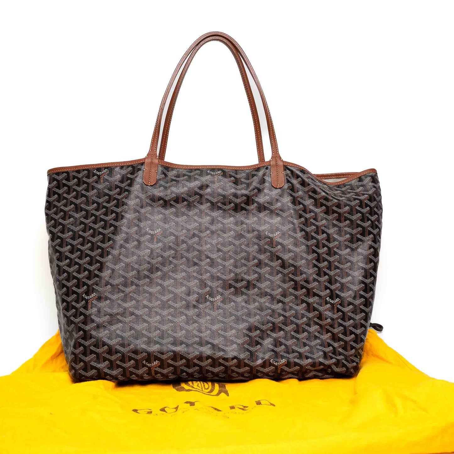 Goyard Saint Louis Brown Canvas Tote
