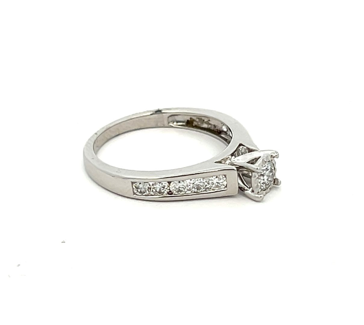 14ct White Gold 0.65ct Diamond Ring image 2