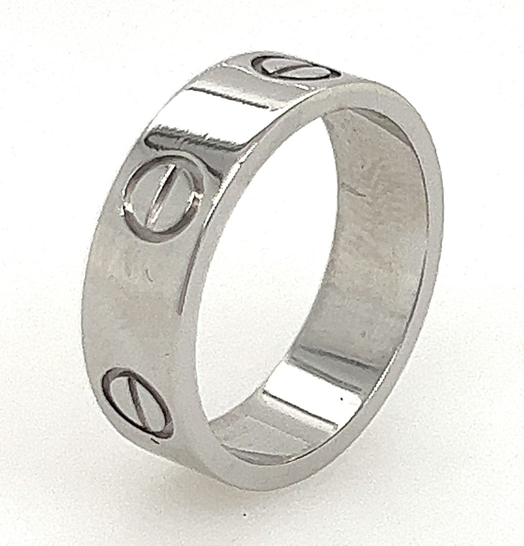 Cartier 18ct White Gold Love Ring image 3