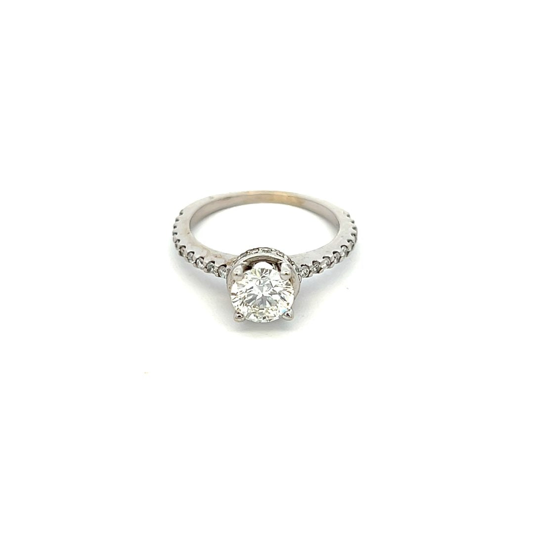 18ct White Gold 1.14ct Diamond Ring with GIA Report image 1