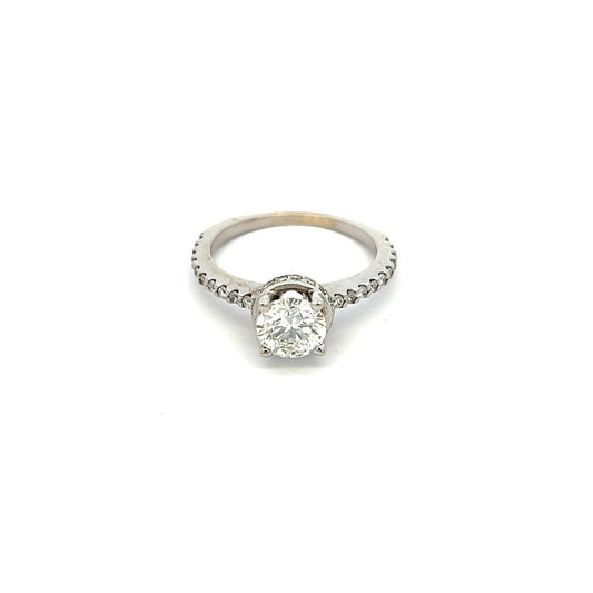 18ct White Gold 1.14ct Diamond Ring with GIA Report image 1