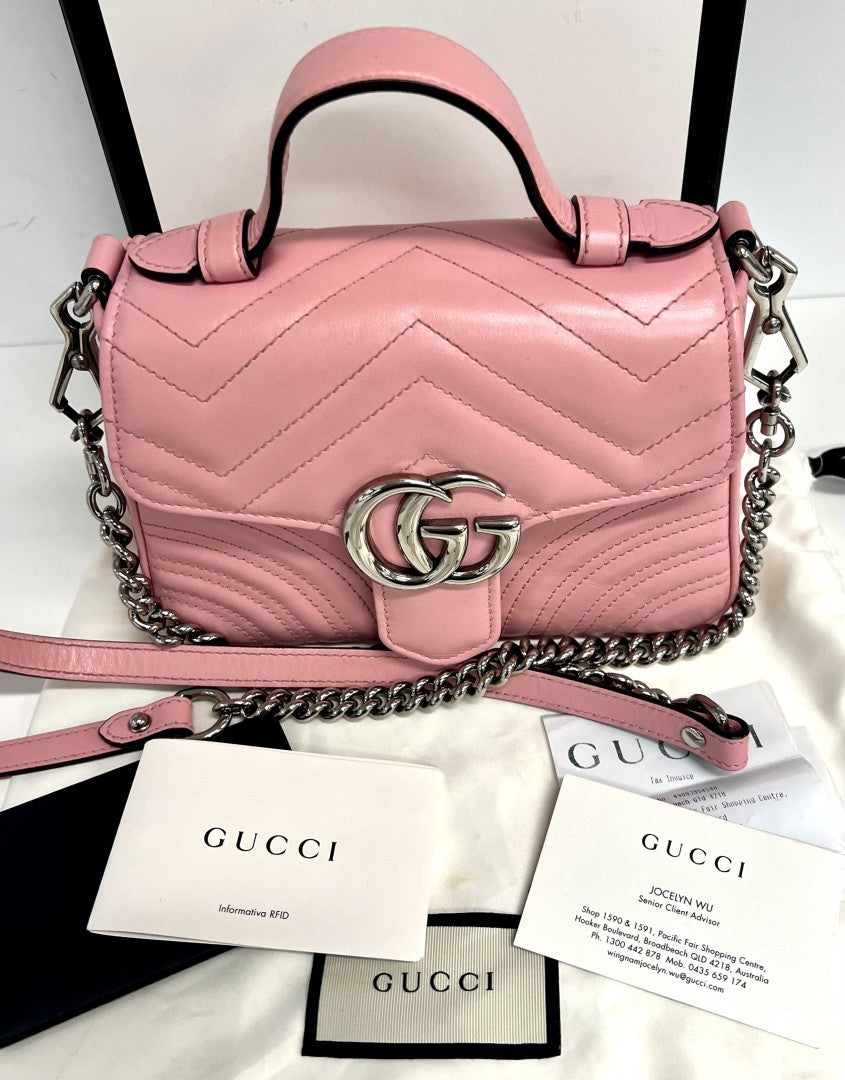Gucci Marmont GG Mini Top Handle Bag image 6