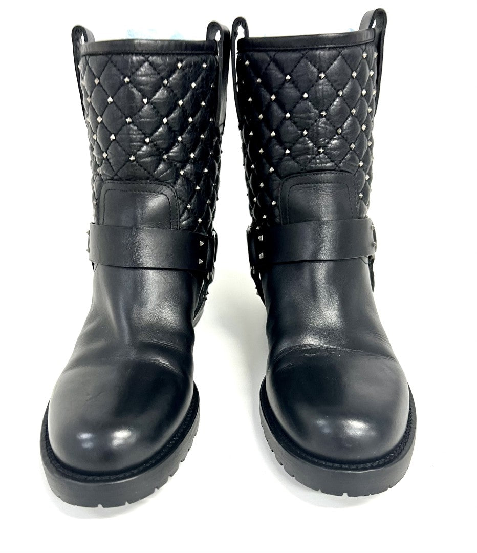 Valentino Garavani Rockstud Spike Biker Boots image 0
