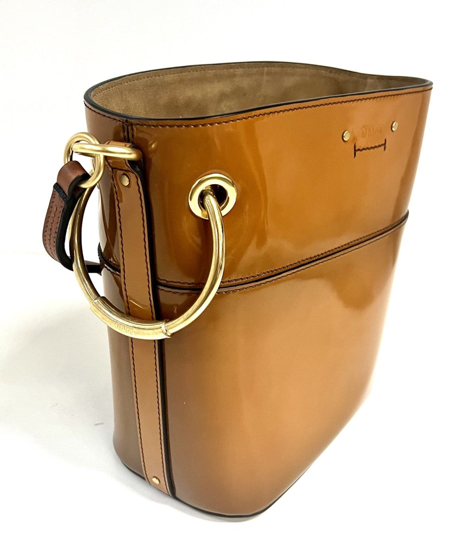 Chloe Roy Patent Leather Bucket Bag image 8