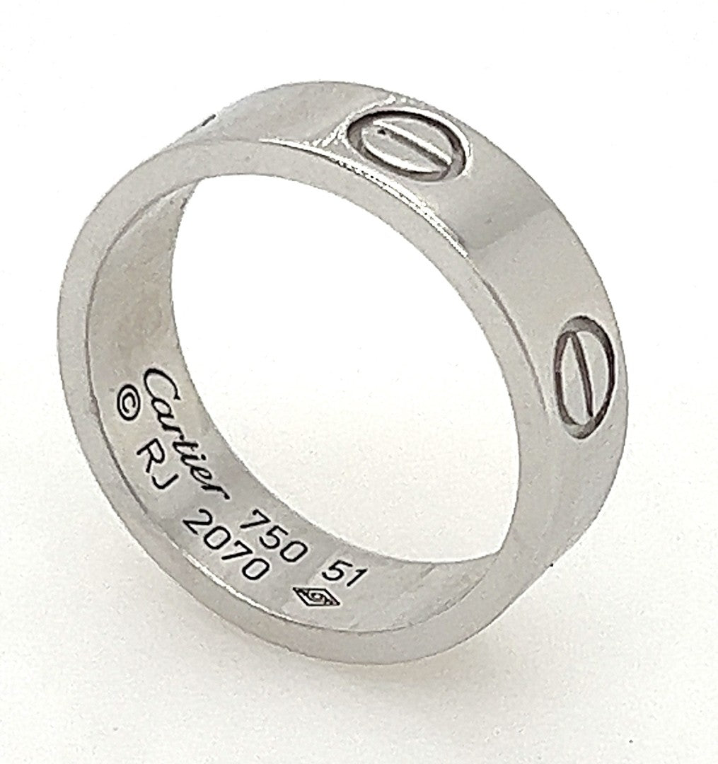 Cartier 18ct White Gold Love Ring image 2