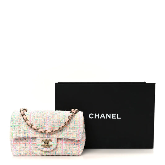 Chanel Tweed Mini Rectangular Flap Bag