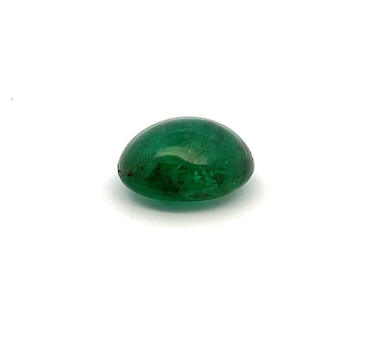 7.13CT Emerald Oval Cabochon Loose Gemstone image 1