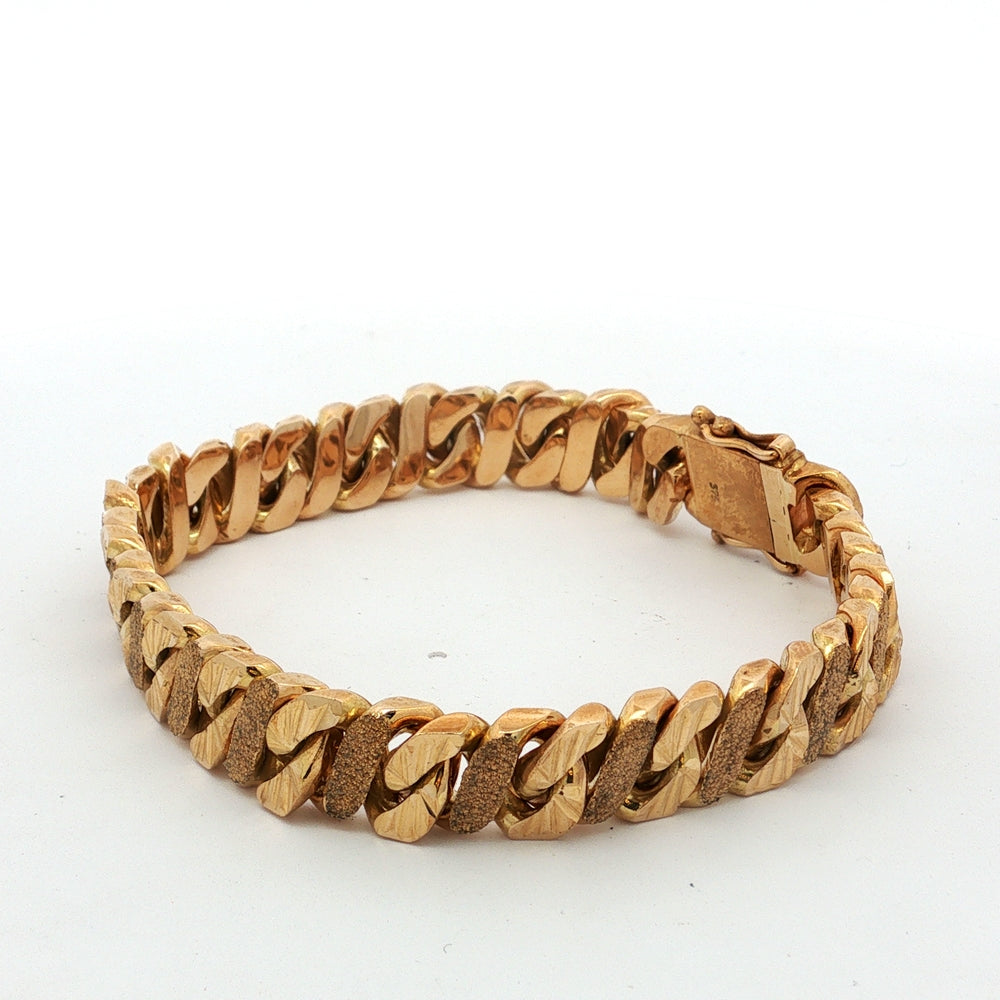 9ct Yellow Gold Curb Link Bracelet