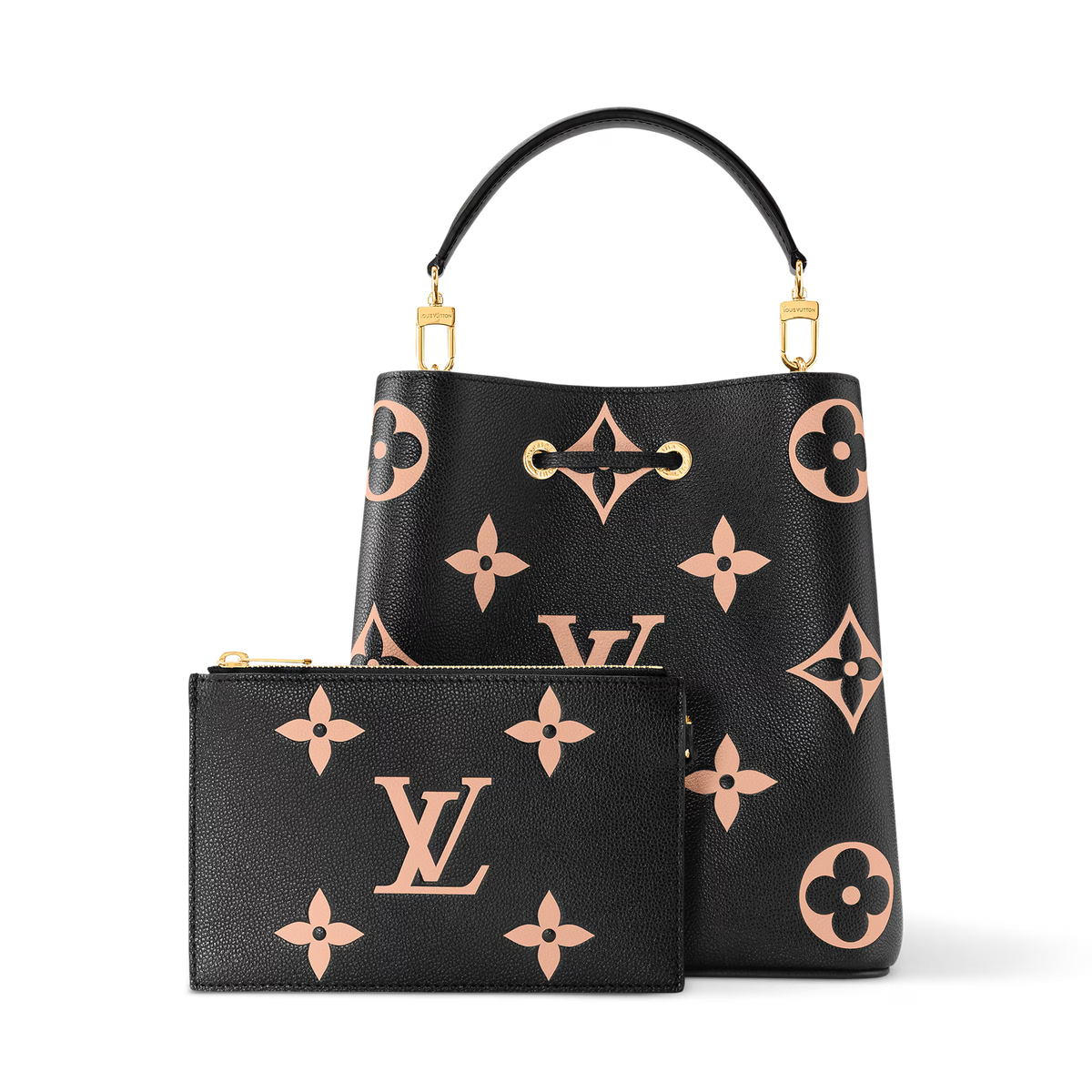 Louis Vuitton NeoNoe MM Black Monogram Empreinte Bag