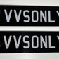 VVSONLY - Personlised Number Plate image 0
