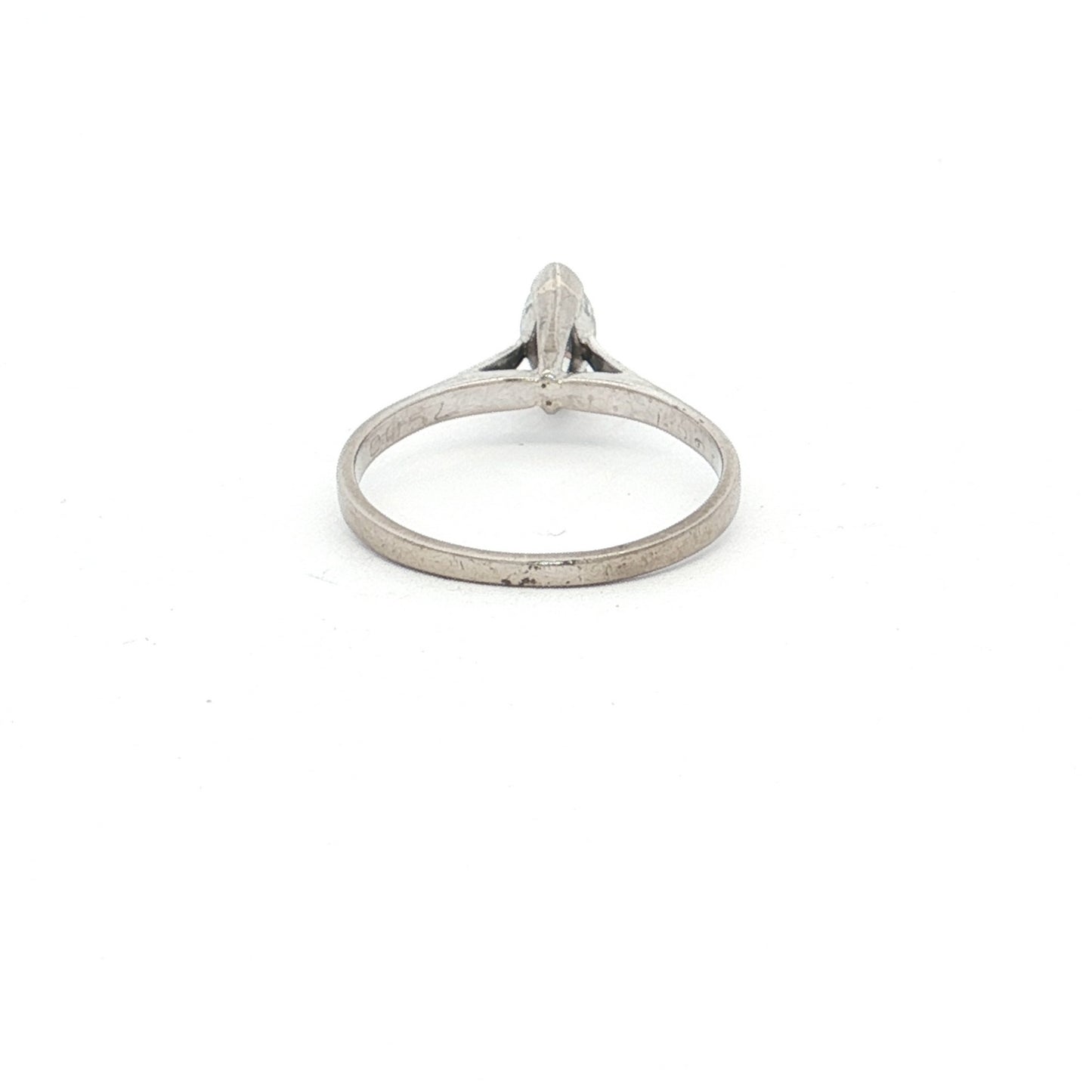 White Gold Marquise Cut Diamond Solitaire Ring