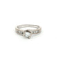White Gold 9-Stone Princess Cut Diamond Ring