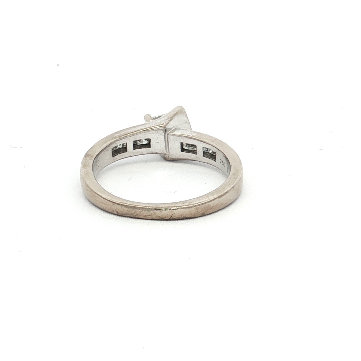 White Gold 9-Stone Princess Cut Diamond Ring