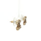 Chanel Metal Logo Earrings