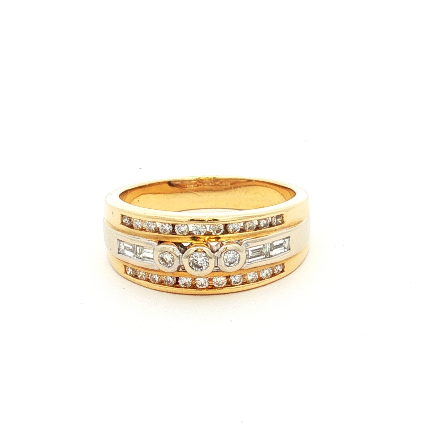 Yellow Gold 29 Diamond Ring – LuvLuxe