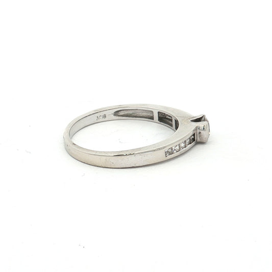 White Gold 11 Diamond Ring