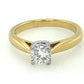 18ct Yellow Gold "Hearts on Fire" Solitaire Ring image 0