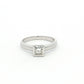 White Gold Princess Cut Diamond Solitaire Ring