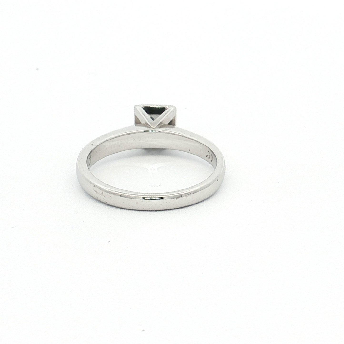 White Gold Princess Cut Diamond Solitaire Ring