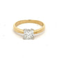 18ct Yellow & White Gold 1.00ct Diamond Solitaire Ring image 0