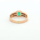 Yellow Gold Emerald & Diamond Ring