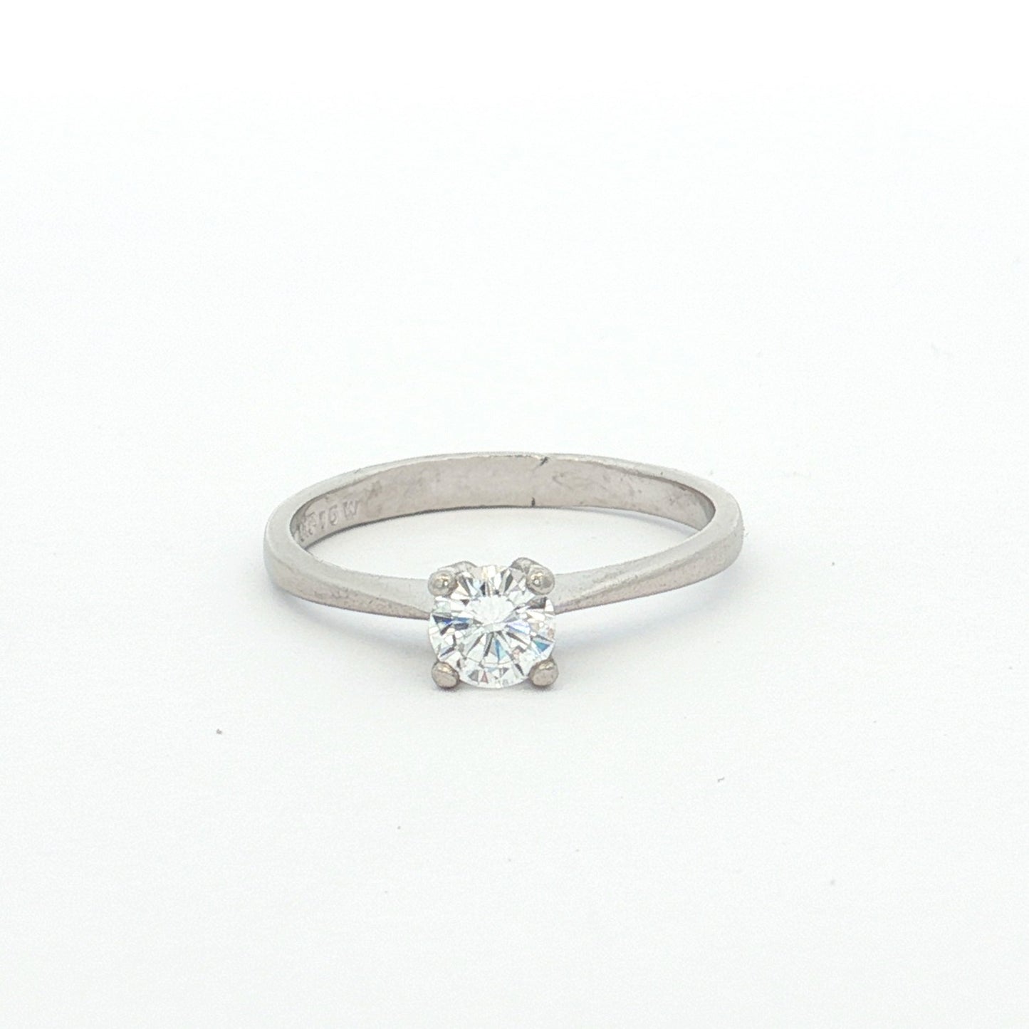 Platinum 0.38ct Diamond Solitaire Ring