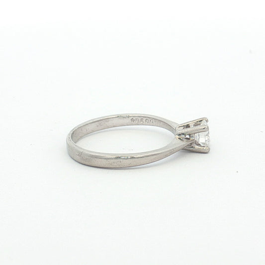 Platinum Round Brilliant Diamond Solitaire Ring