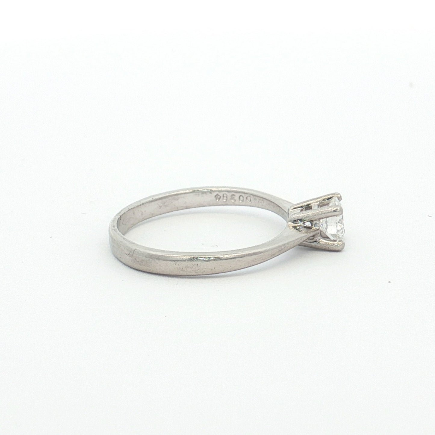 Platinum 0.38ct Diamond Solitaire Ring
