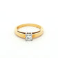 Yellow Gold Diamond Solitaire Ring