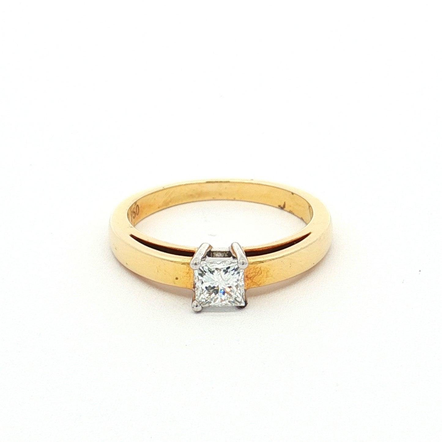 Yellow Gold Diamond Solitaire Ring