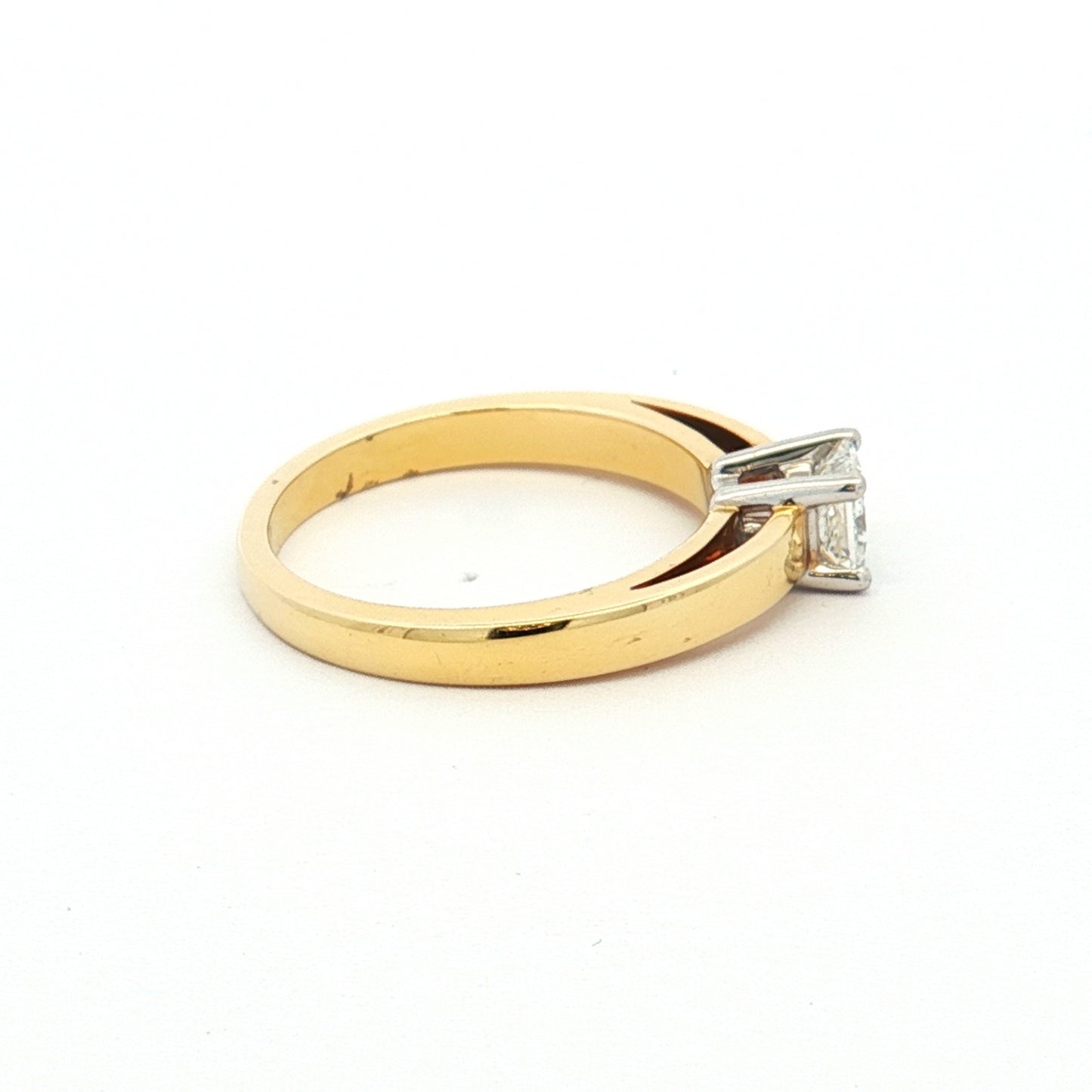 Yellow Gold Diamond Solitaire Ring