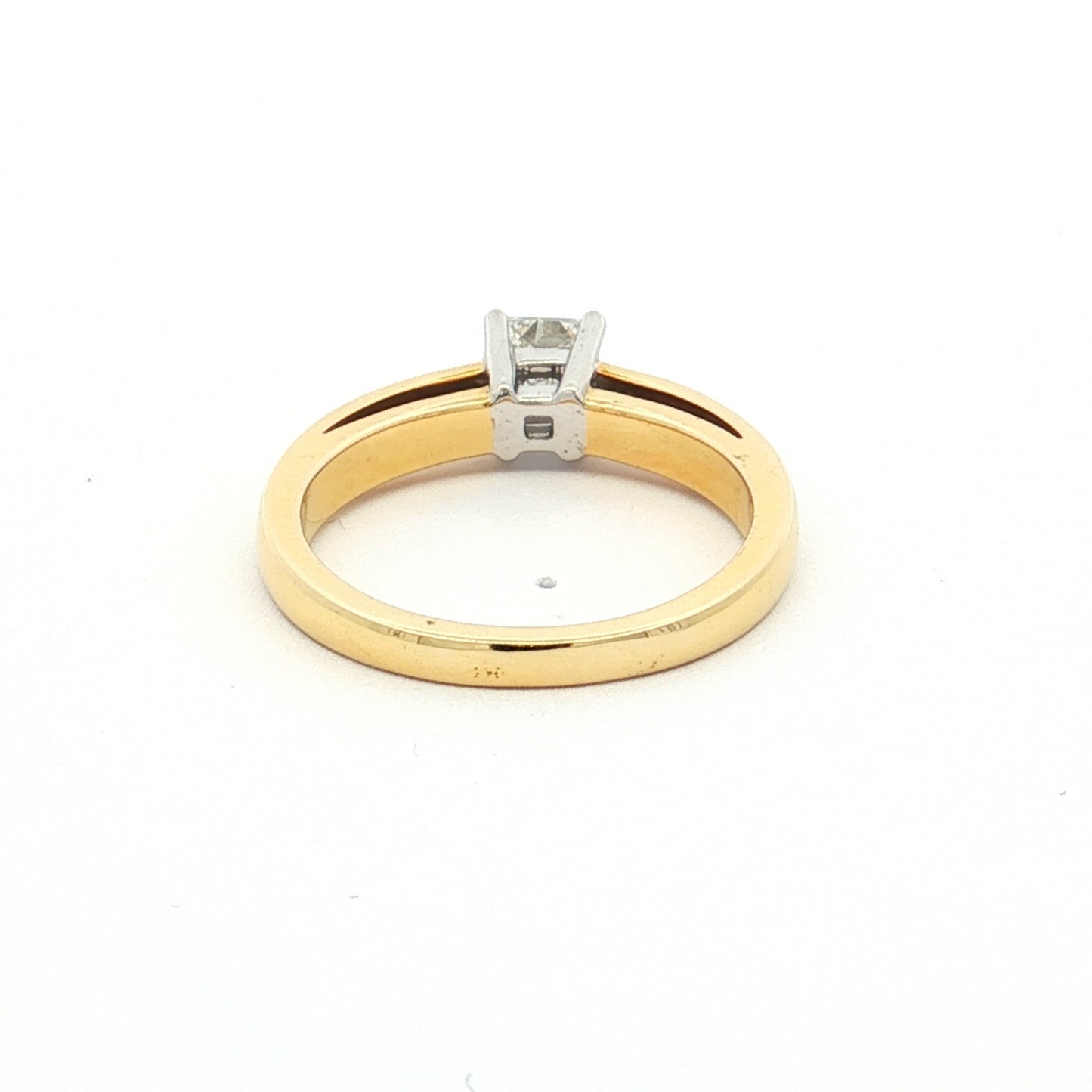 Yellow Gold Diamond Solitaire Ring