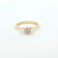 Classic Round Brilliant Diamond Ring in Yellow Gold