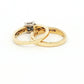 Yellow Gold Diamond Bridal Ring Set