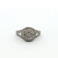 White Gold 68-Stone Diamond Cluster Ring