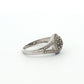 White Gold 68-Stone Diamond Cluster Ring