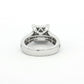 White Gold 2.25ct Princess & Round Brilliant Diamond Engagement Ring