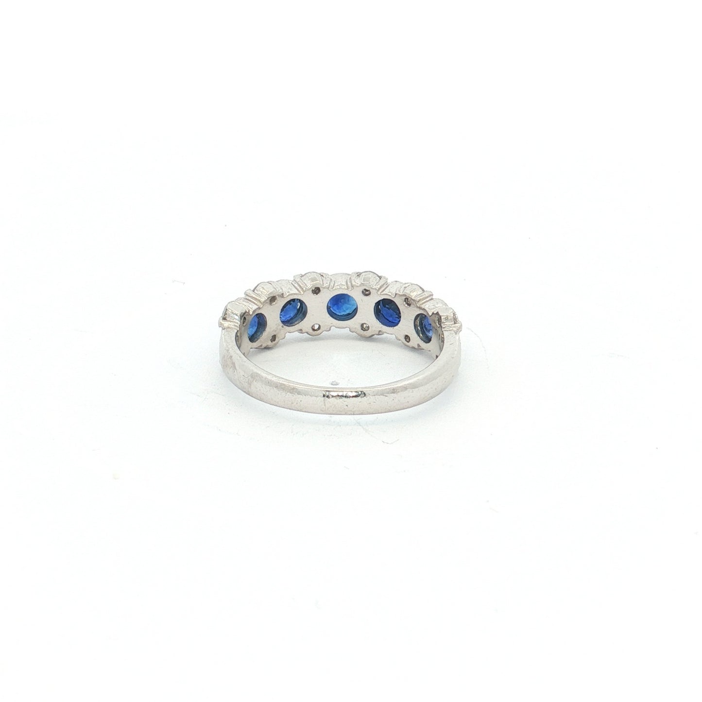 Platinum Sapphire & Diamond Ring