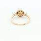 Yellow Gold Round Diamond Cluster Ring