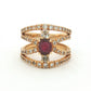 Yellow Gold Ruby & Diamond Ring
