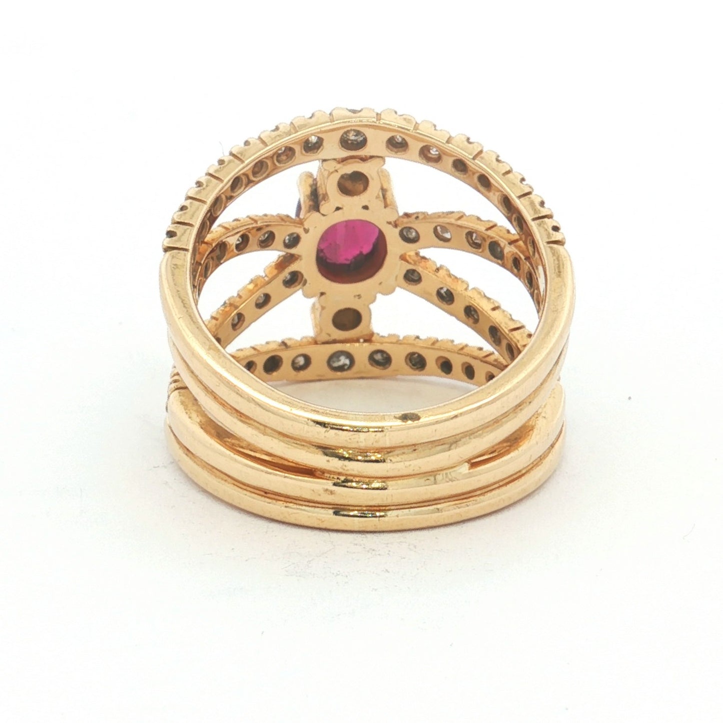 Yellow Gold Ruby & Diamond Ring