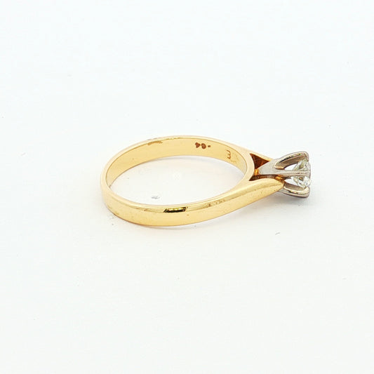 Yellow Gold Solitaire Ring