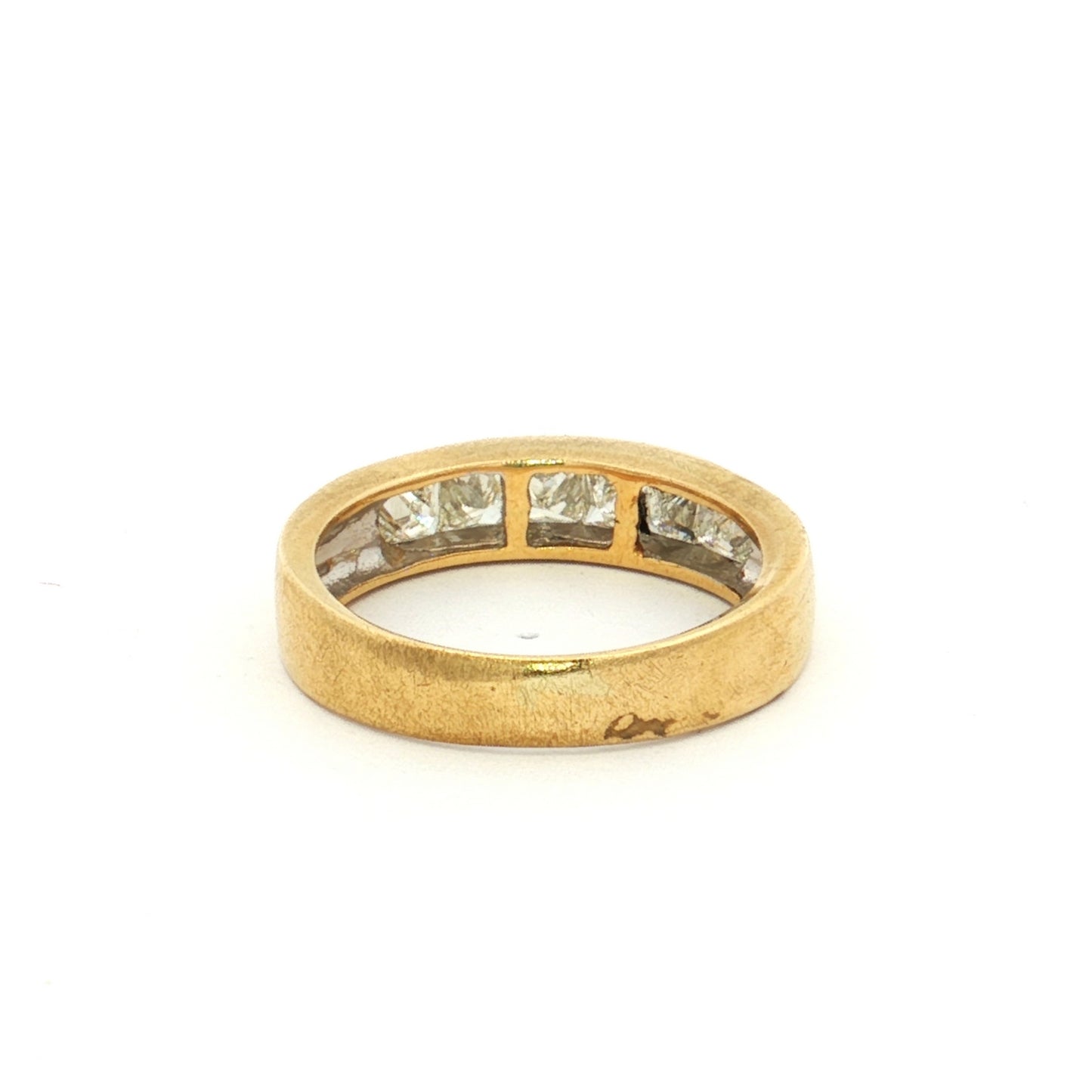 Yellow Gold Princess Cut Diamond Ring